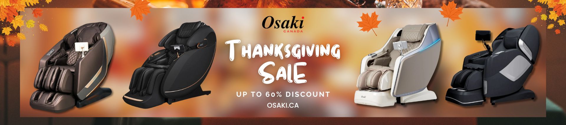 Thanksgiving Sale on Massage Chairs